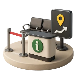 Стойки операторов в зоне прилёта