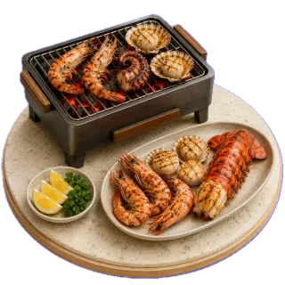 Морепродукты и гриль