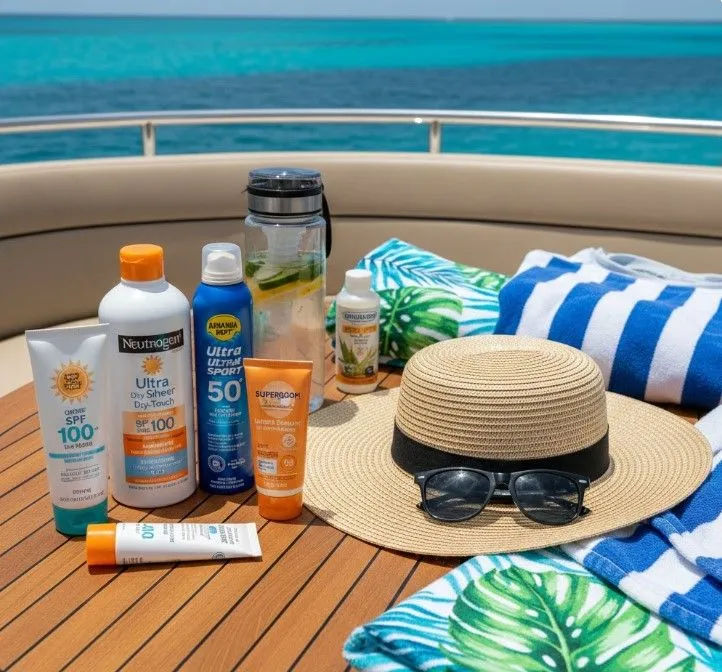 🧴 Защита от солнца и полотенце