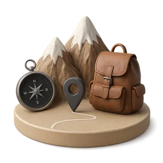 Горное расположение и озеро