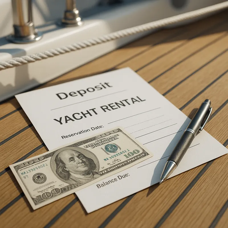 Депозит за аренду яхты