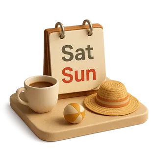 Выходные — пятница и суббота