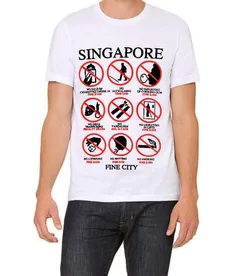 👕 Футболка с сингапурскими запретами