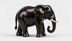 🐘 Фигурка слона из чёрного дерева