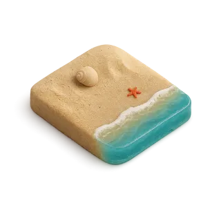 Песок из коралла почти не нагревается