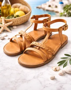 👡 Кожаные сандалии