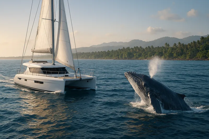 Наблюдение за Китами с яхты