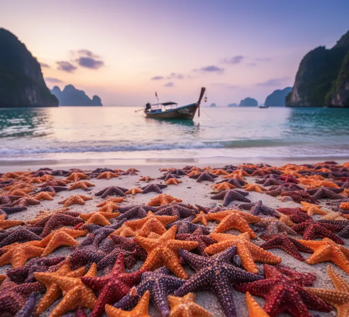 🌟 Морские звёзды у берега