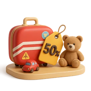 Детям от 6 до 11 лет скидка 50%