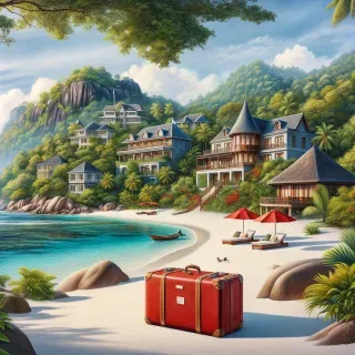 отели острова Ла Диг