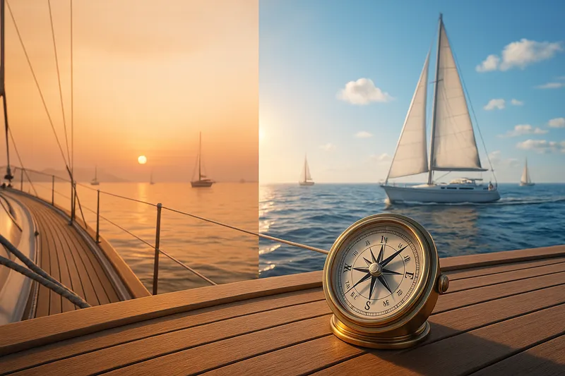 Время аренды яхты