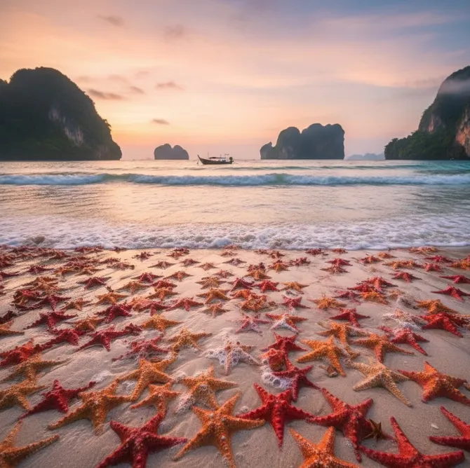 Бережное отношение к морским звёздам