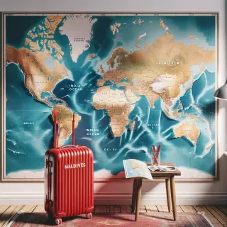 мальдивы на карте