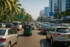 🚗 Учитывайте пробки при поездках через Коломбо